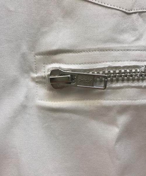 COMME des GARCONS HOMME DEUX（コムデギャルソン オム ドゥ）COMME des GARCONS HOMME DEUX (コムデギャルソン オム ドゥ) ジップデザイン長袖シャツ ホワイト サイズ:Mの古着・服飾アイテム