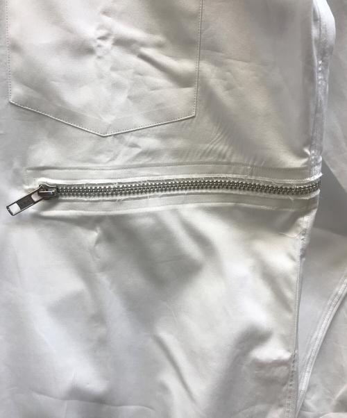 COMME des GARCONS HOMME DEUX（コムデギャルソン オム ドゥ）COMME des GARCONS HOMME DEUX (コムデギャルソン オム ドゥ) ジップデザイン長袖シャツ ホワイト サイズ:Mの古着・服飾アイテム