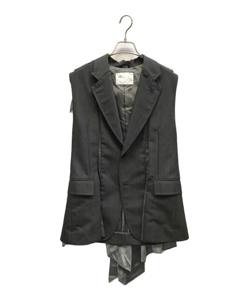 TOGA ARCHIVES（トーガアーカイブス）TOGA ARCHIVES (トーガアーカイブス) レイヤードベスト グレー サイズ:36の古着・服飾アイテム