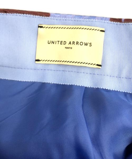 UNITED ARROWS（ユナイテッドアローズ）UNITED ARROWS (ユナイテッドアローズ) プリントカラージャカードパンツ パープル サイズ:36の古着・服飾アイテム