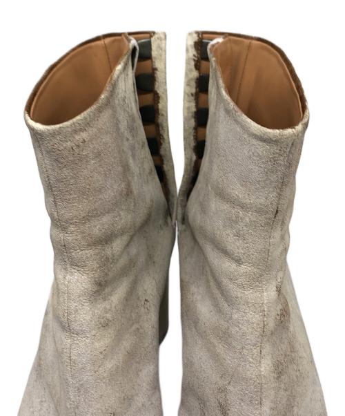 Maison Margiela（メゾンマルジェラ）Maison Margiela (メゾンマルジェラ) ペンキ加工タビブーツ ホワイト サイズ:36の古着・服飾アイテム