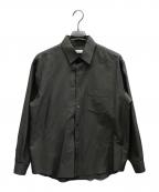 cornierコルニエ）の古着「BRAZIL SILK/COTTON TWILL SHIRTS」｜グレー