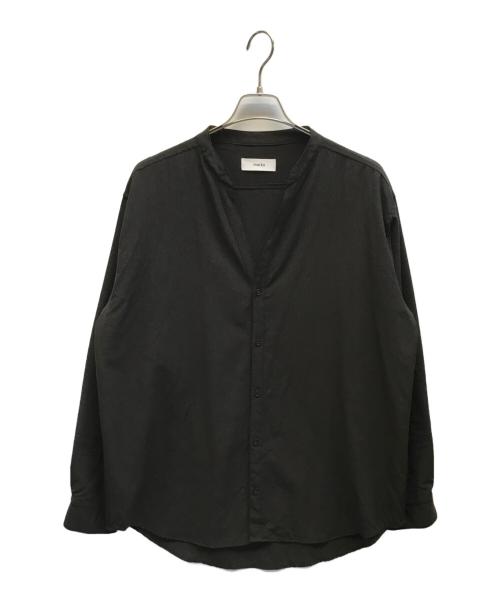 MARKA（マーカ）MARKA (マーカ) スーパー120’sウールワッシャートロピカルバンドカラースキッパーシャツ ブラック サイズ:1の古着・服飾アイテム