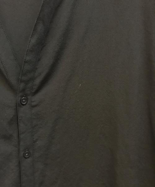 MARKA（マーカ）MARKA (マーカ) スーパー120’sウールワッシャートロピカルバンドカラースキッパーシャツ ブラック サイズ:1の古着・服飾アイテム