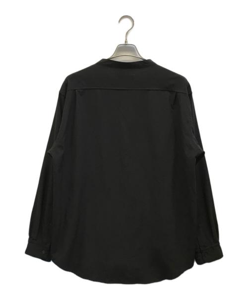 MARKA（マーカ）MARKA (マーカ) スーパー120’sウールワッシャートロピカルバンドカラースキッパーシャツ ブラック サイズ:1の古着・服飾アイテム