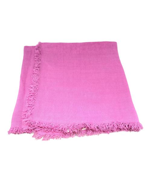 ASAUCE MELER（アソースメレ）ASAUCE MELER (アソースメレ) 大判ストール ピンクの古着・服飾アイテム
