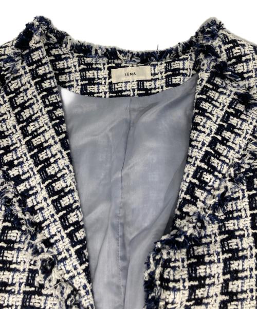 IENA（イエナ）IENA (イエナ) ＆NAVY ブルーツイードジャケット ネイビー サイズ:36の古着・服飾アイテム