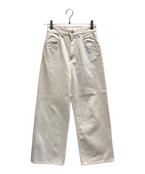 R.H.Vintage（ロンハーマン・ヴィンテージ）R.H.Vintage (ロンハーマン・ヴィンテージ) オーガニックコットンデニムパンツ ホワイト サイズ:24の古着・服飾アイテム