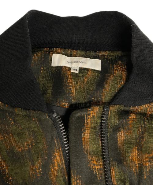 SASQUATCHfabrix.（サスクワッチファブリックス）SASQUATCHfabrix. (サスクワッチファブリックス) JACQUARD FLIGHT JACKET カーキ×ブラウン サイズ:LARGEの古着・服飾アイテム