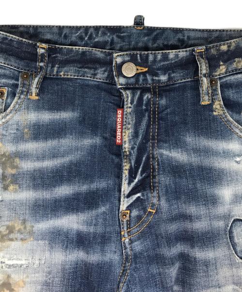 DSQUARED2（ディースクエアード）DSQUARED2 (ディースクエアード) SKATER JEAN インディゴ サイズ:48の古着・服飾アイテム
