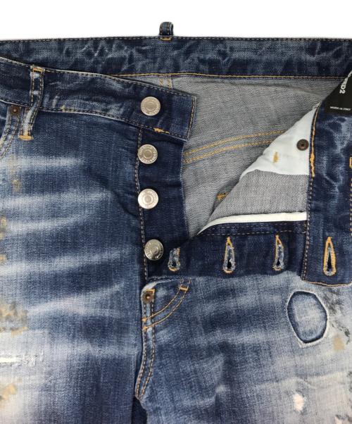 DSQUARED2（ディースクエアード）DSQUARED2 (ディースクエアード) SKATER JEAN インディゴ サイズ:48の古着・服飾アイテム