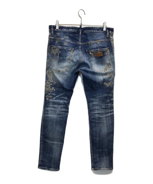 DSQUARED2（ディースクエアード）DSQUARED2 (ディースクエアード) SKATER JEAN インディゴ サイズ:48の古着・服飾アイテム