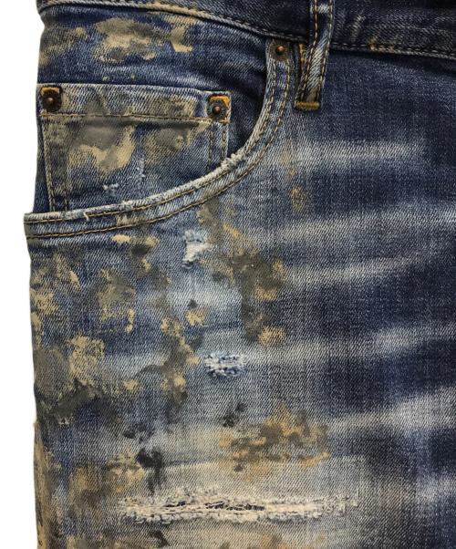 DSQUARED2（ディースクエアード）DSQUARED2 (ディースクエアード) SKATER JEAN インディゴ サイズ:48の古着・服飾アイテム
