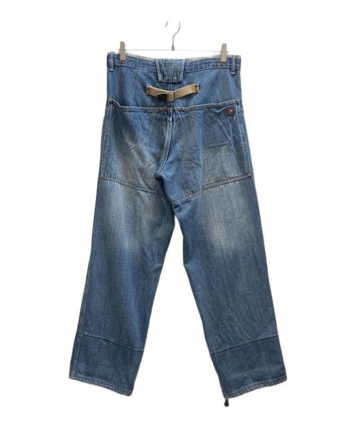 pellepelle（ペレペレ）pellepelle (ペレペレ) バギーデニムパンツ インディゴ サイズ:WAIST：34 INSEAM：34の古着・服飾アイテム