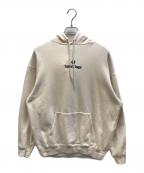 BALENCIAGAバレンシアガ）の古着「スポンサーロゴプルオーバーフーディー」｜ベージュ