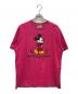 GUCCI（グッチ）の古着「ミッキープリントオーバーサイズTシャツ」｜ピンク