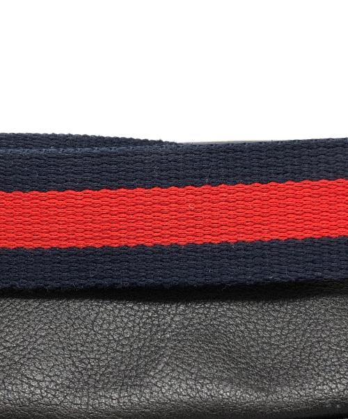 GUCCI（グッチ）GUCCI (グッチ) プリントレザーベルトバッグ ブラックの古着・服飾アイテム