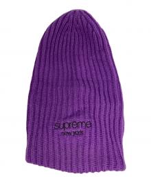 SUPREME（シュプリーム）の古着「Classic Logo Chunky Ribbed Beanie」｜パープル