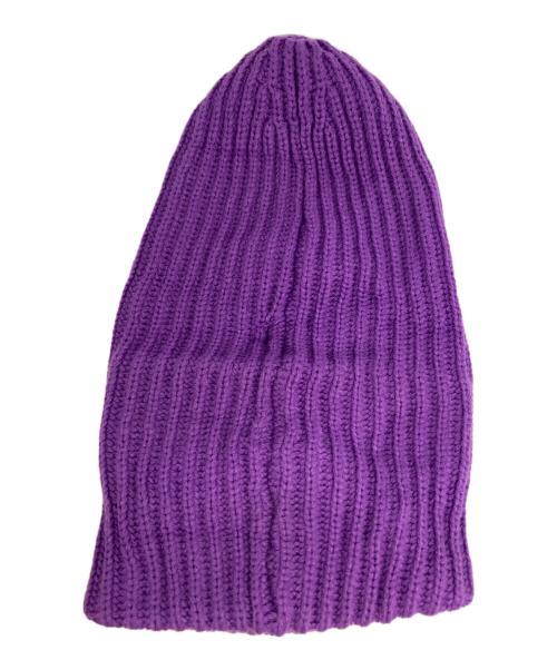 SUPREME（シュプリーム）SUPREME (シュプリーム) Classic Logo Chunky Ribbed Beanie パープルの古着・服飾アイテム