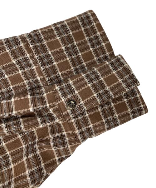 HER LIP TO（ハーリップトゥ）HER LIP TO (ハーリップトゥ) チェックワンピース ブラウン サイズ:Mの古着・服飾アイテム