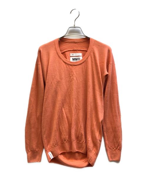 MM6 Maison Margiela（エムエムシックスメゾンマルジェラ）MM6 Maison Margiela (エムエムシックスメゾンマルジェラ) クルーネックニット オレンジ サイズ:Mの古着・服飾アイテム