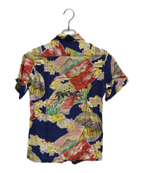 Sun Surf（サンサーフ）Sun Surf (サンサーフ) レーヨンアロハシャツ ブルー サイズ:XSの古着・服飾アイテム