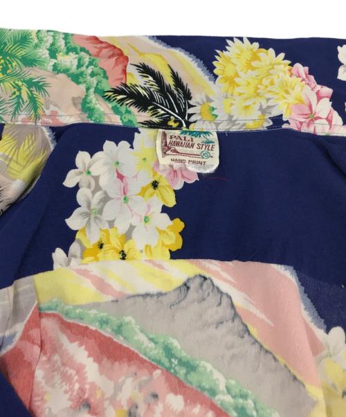 Sun Surf（サンサーフ）Sun Surf (サンサーフ) レーヨンアロハシャツ ブルー サイズ:XSの古着・服飾アイテム