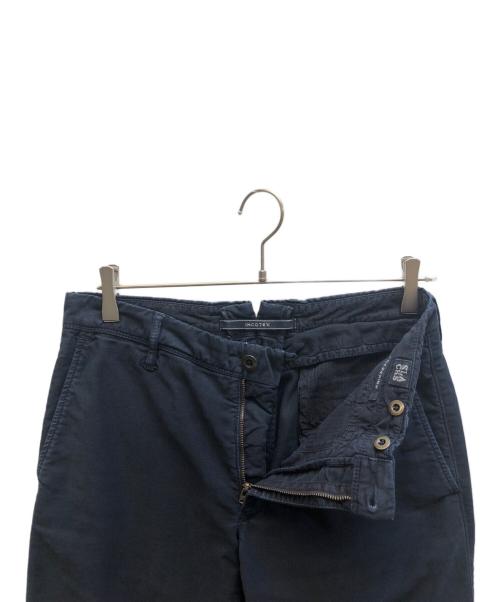 INCOTEX（インコテックス）INCOTEX (インコテックス) コットンストレートパンツ ネイビー サイズ:31の古着・服飾アイテム