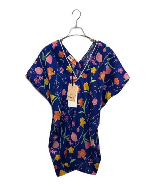 PLAN C（プランシー）PLAN C (プランシー) 花柄ノースリーブブラウス ネイビー サイズ:36 未使用品の古着・服飾アイテム