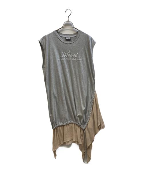 DIESEL（ディーゼル）DIESEL (ディーゼル) ノースリーブワンピース グレー サイズ:Sの古着・服飾アイテム