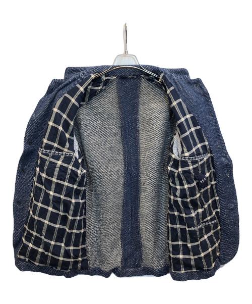 45R（フォーティファイブ・アール）45R (フォーティファイブ・アール) コットンリネンのツイードジャケット ネイビー サイズ:4の古着・服飾アイテム