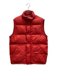 POLO RALPH LAUREN（ポロ・ラルフローレン）の古着「ダウンベスト」｜レッド