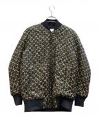 MaxMaraマックスマーラ）の古着「総柄シルクブルゾン」｜グレー