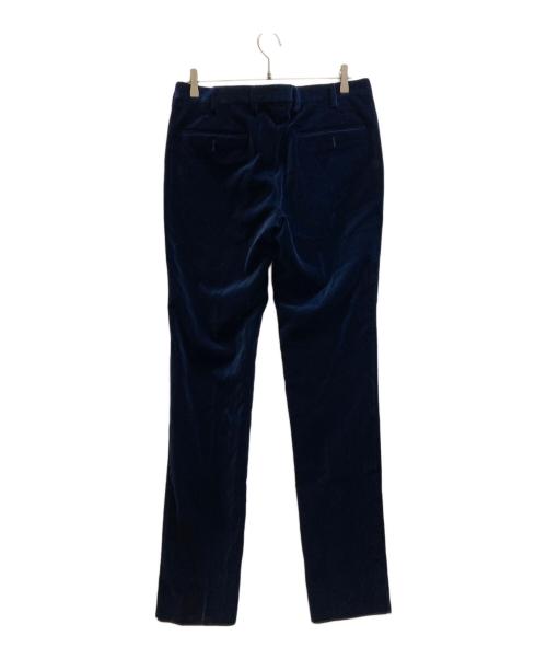 ANGELO NARDELLI（アンジェロ ナルデッリ）ANGELO NARDELLI (アンジェロ ナルデッリ) ベロアセットアップスーツ ネイビー サイズ:48の古着・服飾アイテム