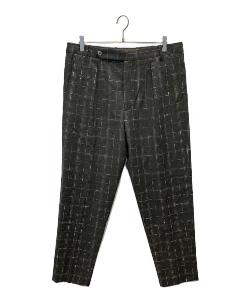 GTA IL PANTALONE（GTA IL PANTALONE）GTA IL PANTALONE (GTA IL PANTALONE) ウールチェックパンツ グリーン サイズ:50の古着・服飾アイテム
