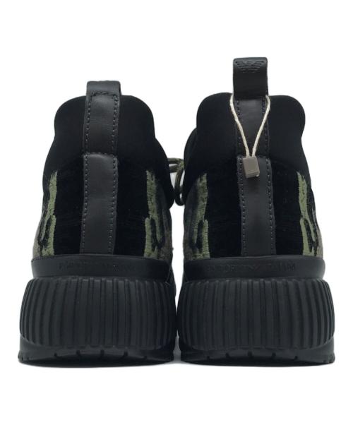 EMPORIO ARMANI（エンポリオアルマーニ）EMPORIO ARMANI (エンポリオアルマーニ) ハイカットスニーカー ブラック サイズ:11の古着・服飾アイテム