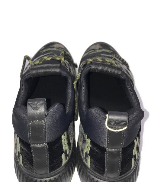 EMPORIO ARMANI（エンポリオアルマーニ）EMPORIO ARMANI (エンポリオアルマーニ) ハイカットスニーカー ブラック サイズ:11の古着・服飾アイテム