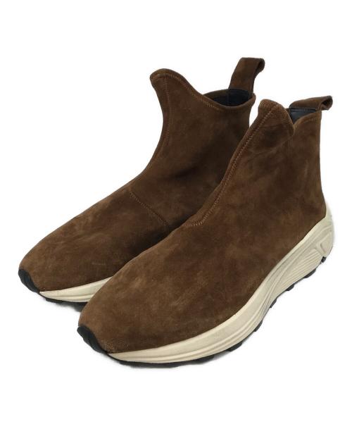 BUTTERO（ブッテロ）BUTTERO (ブッテロ) ストレッチスエードソックススニーカー ブラウン サイズ:43 1/2の古着・服飾アイテム