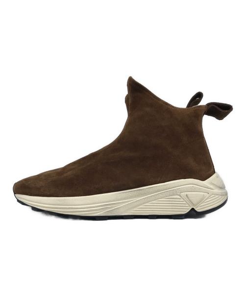 BUTTERO（ブッテロ）BUTTERO (ブッテロ) ストレッチスエードソックススニーカー ブラウン サイズ:43 1/2の古着・服飾アイテム
