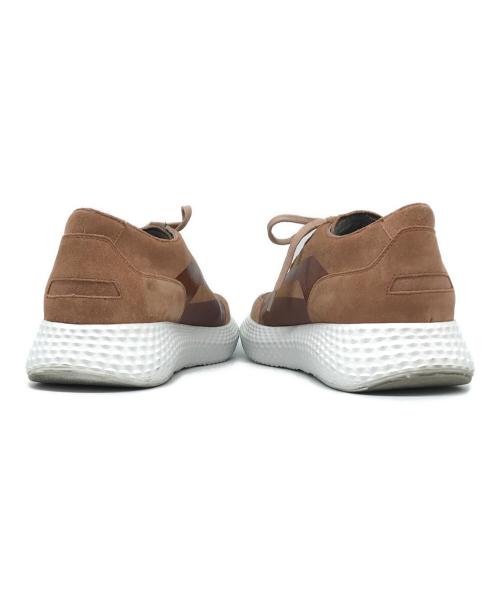 EMPORIO ARMANI（エンポリオアルマーニ）EMPORIO ARMANI (エンポリオアルマーニ) ローカットスニーカー ブラウン サイズ:10の古着・服飾アイテム