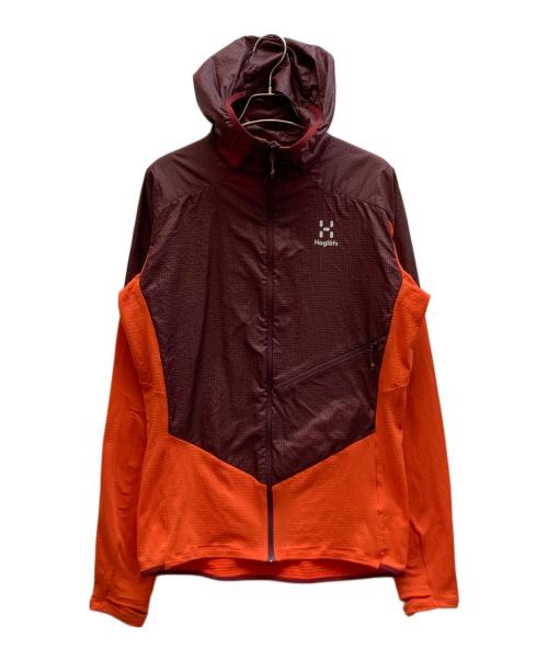 HAGLOFS（ホグロフス）HAGLOFS (ホグロフス) リムシリーズ ハイブリッド フード レッド サイズ:Ｍの古着・服飾アイテム