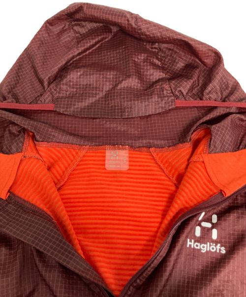 HAGLOFS（ホグロフス）HAGLOFS (ホグロフス) リムシリーズ ハイブリッド フード レッド サイズ:Ｍの古着・服飾アイテム