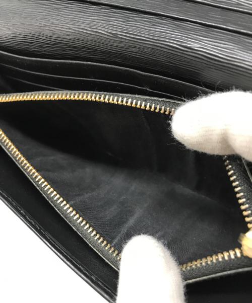 PRADA（プラダ）PRADA (プラダ) サフィアーノフラップロングウォレット ブラックの古着・服飾アイテム