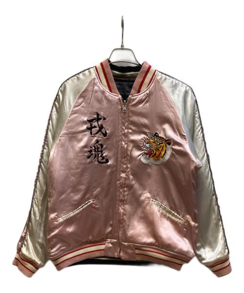 EVISU（エヴィス）EVISU (エヴィス) リバーシブルスカジャン ピンク サイズ:38の古着・服飾アイテム