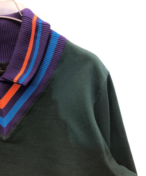 KOLOR（カラー）KOLOR (カラー) 襟付きオーバーサイズスウェット グリーン サイズ:2の古着・服飾アイテム