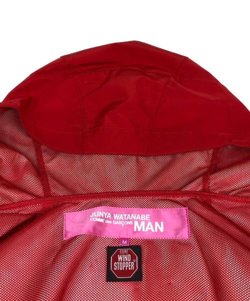 JUNYA WATANABE COMME des GARCONS MAN PINK（ジュンヤワタナベ コムデギャルソンマン ピンク）JUNYA WATANABE COMME des GARCONS MAN PINK (ジュンヤワタナベ コムデギャルソンマン ピンク) GORE WIND STOPPER ナイロンパーカー レッド サイズ:Mの古着・服飾アイテム