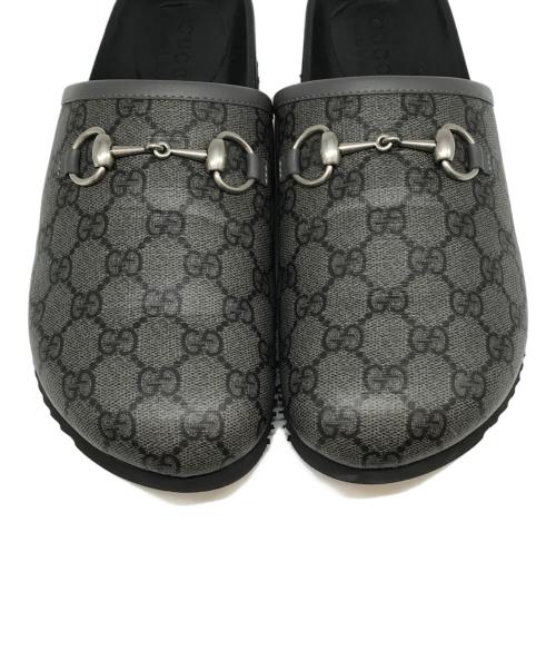 GUCCI（グッチ）GUCCI (グッチ) ホースビットサボサンダル グレー サイズ:7の古着・服飾アイテム