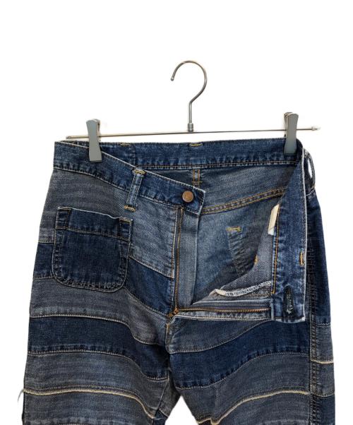 Hysteric Glamour（ヒステリックグラマー）Hysteric Glamour (ヒステリックグラマー) ツギハギデニムパンツ インディゴ サイズ:Lの古着・服飾アイテム