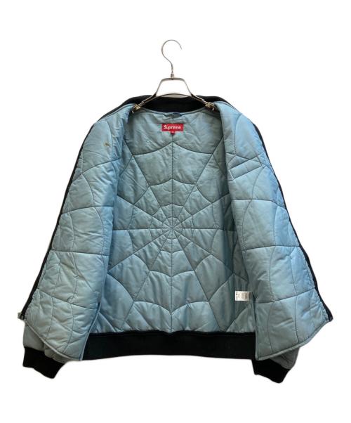 SUPREME（シュプリーム）SUPREME (シュプリーム) スパイダーウェブキルテッドワークジャケット ブルー サイズ:Ⅿの古着・服飾アイテム
