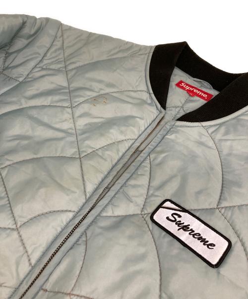 SUPREME（シュプリーム）SUPREME (シュプリーム) スパイダーウェブキルテッドワークジャケット ブルー サイズ:Ⅿの古着・服飾アイテム